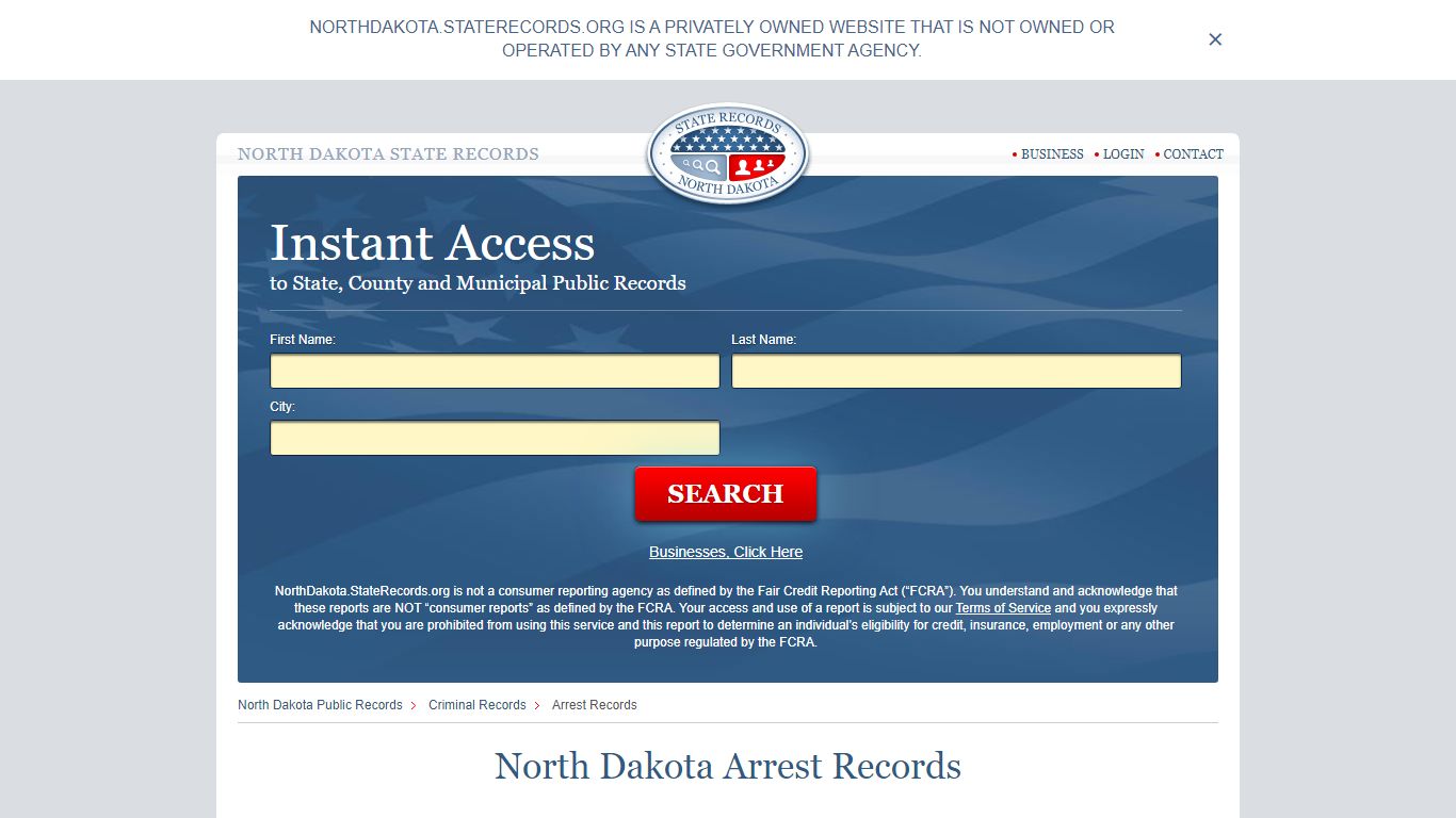 North Dakota Arrest Records | StateRecords.org